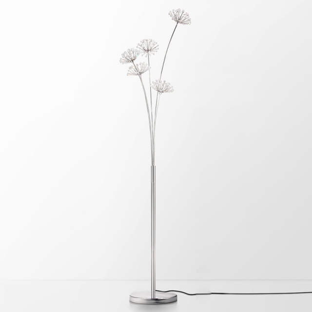 OOVOV Dandelion Crystal Floor Lamp Personality Creative Living Room Bedroom Bedside lamp Stand Up Lamp