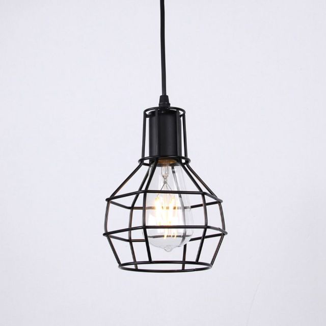 OOVOV Loft Retro Stairs Pendant Lamp Black Iron Industrial Style Restaurant Bar Cafe Duplex Stair Staircase Long Pendant Light