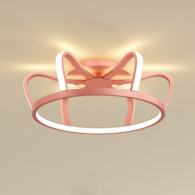 OOVOV LED Flush Mount Ceiling Light Chandeliers Modern LED Light Fixture Crown Shape Lighting for Kids Child Room Bedroom Living Room 46cm