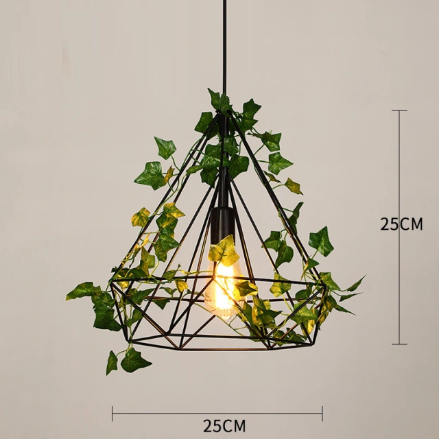 OOVOV Simulation Plant Flowers Pendant Light Entrance Hallway Balcony Pendant Lights Dining Room Pendant Lamp Lighting