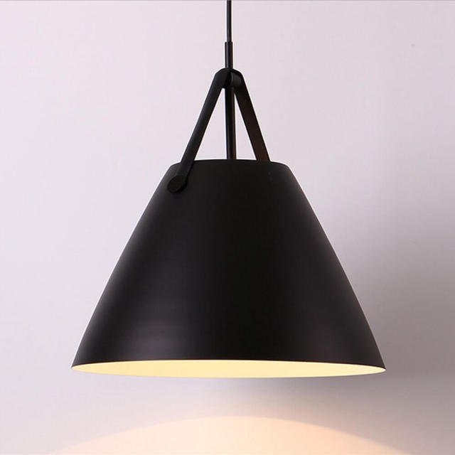 OOVOV Pendant Lamp Simple Iron Bar White Black Grey Pendant Lighting Restaurant Cafe Bar Corridor Balcony Pendant Lights