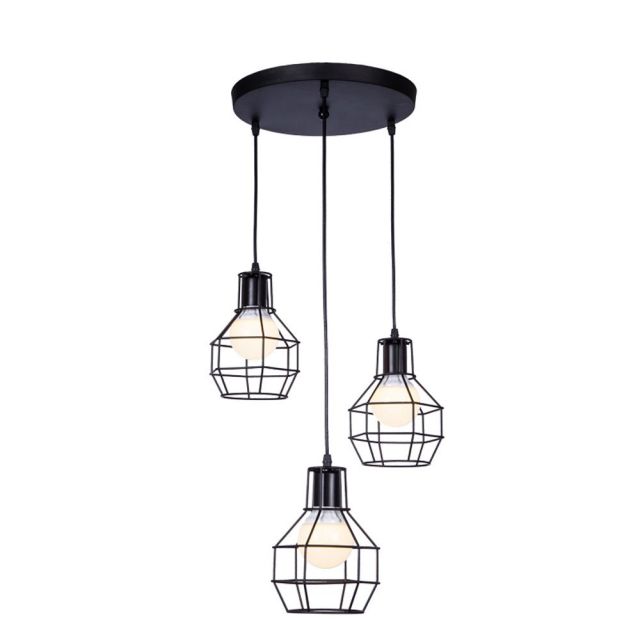 OOVOV Loft Retro Stairs Pendant Lamp Black Iron Industrial Style Restaurant Bar Cafe Duplex Stair Staircase Long Pendant Light