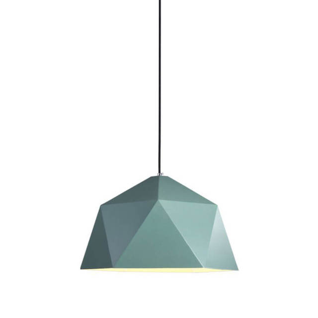 OOVOV Simple Colored Iron Geometry Pendant Lights Creative Restaurant Cafe Bar Balcony Study Room Pendent Lamp