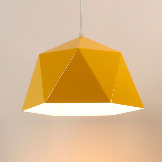 OOVOV Simple Colored Iron Geometry Pendant Lights Creative Restaurant Cafe Bar Balcony Study Room Pendent Lamp