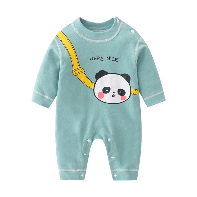OOVOV Baby Cotton Romper Toddler Jumpsuit Baby Baby Spring and Autumn Clothes Long Sleeve