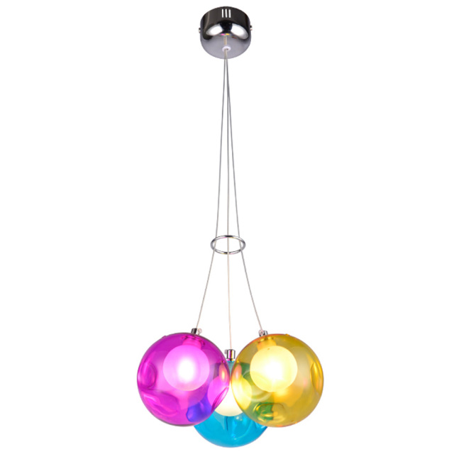 Nordic Colorful Bubble Glass Pendant Lights Adjustable Dining Room Glass Soapsuds Ceiling Pendant Light Soap Bubble Party Bar Bedroom Art Deco Luminai