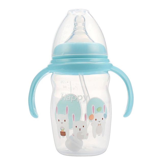 OOVOV Wide Bore PP Newborn Big Baby Bottle Suction Tube Anti Flatulence With Handle
