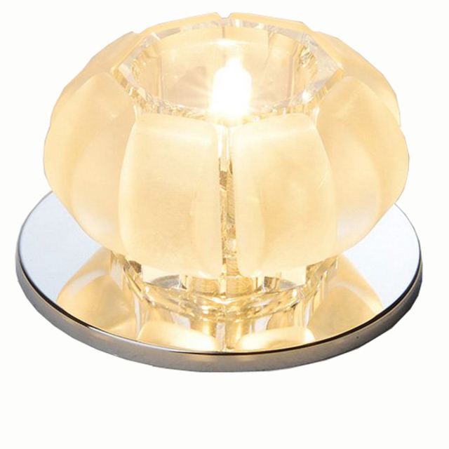 Modern Pumpkin Crystal LED Hallway Corrider Ceiling Lamp Flower Crystal Porch Living Room Ceiling Light Semi Flush Mounted Ceiling Lights