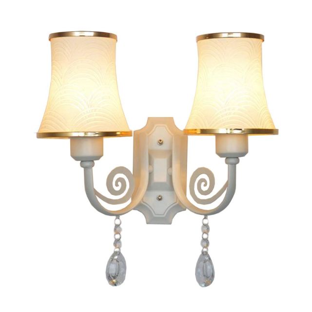 OOVOV Wall Sconce Lighting 1 Light Vanity Light Fixtures with Glass Lampshade