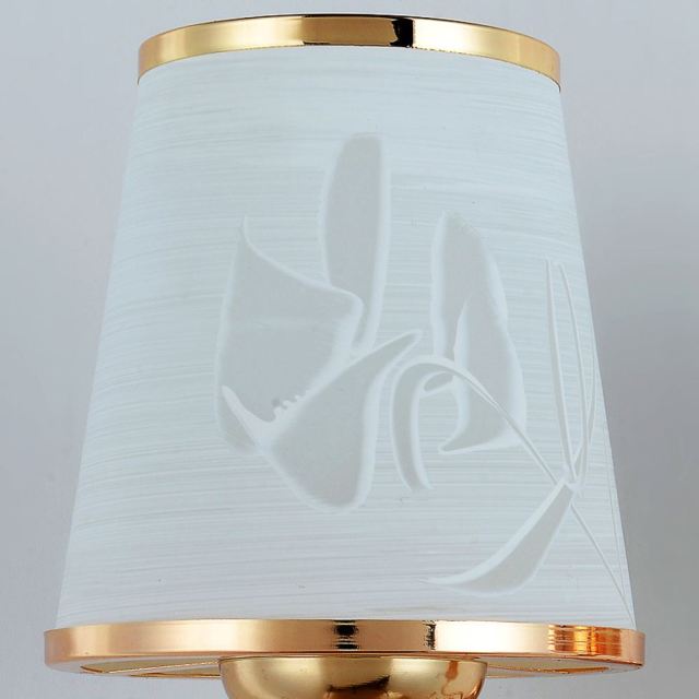 OOVOV Glass Wall Light Modern Gold Wall Sconce with Glass Lampshade