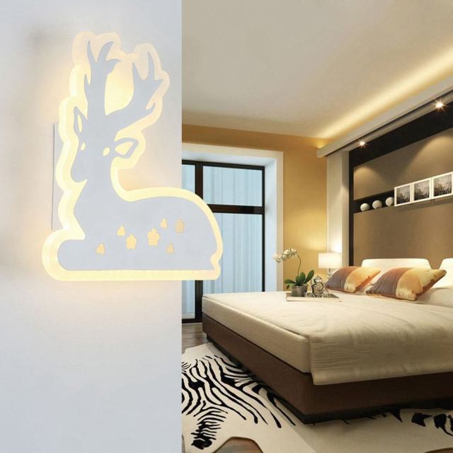 OOVOV Ultra-Thin LED Wall Lamp Simple Wall Sconce With Acrylic Lampshade for Living Room Hallway Corridor Bedsides