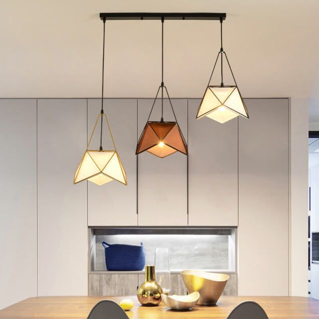 Dining Room Pendant Light 3 Lights Indoor Home Hanging Light Chandeliers for Restaurant Kitchen Bar