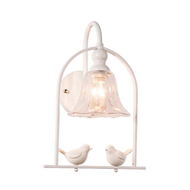 OOVOV Creative White Black Birds Wall Lamp Nordic Fashion Living Room Bedroom Balcony Aisle Wall Lamps Light