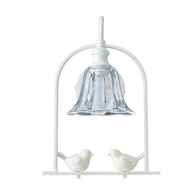 OOVOV Creative White Black Birds Wall Lamp Nordic Fashion Living Room Bedroom Balcony Aisle Wall Lamps Light