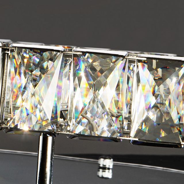 OOVOV LED Crystal Wall Light Indoor Bathroom Vanity Lights Fixtures Chrome Wall Sconces Lamps for Bedside Porch Hallway