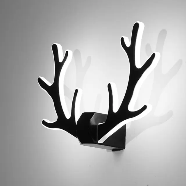 OOVOV Living Room LED Antlers Wall Lights Iron Acrylic Bedroom Baby Room Corridor Balcony Stairs Wall Lamps