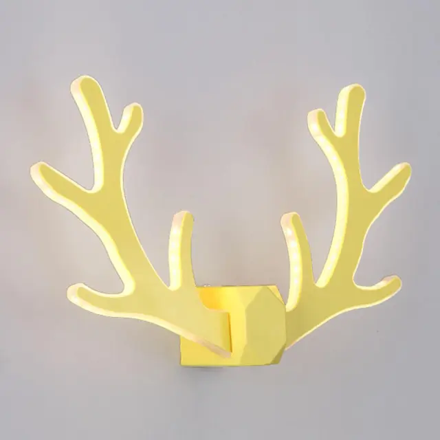 OOVOV Living Room LED Antlers Wall Lights Iron Acrylic Bedroom Baby Room Corridor Balcony Stairs Wall Lamps