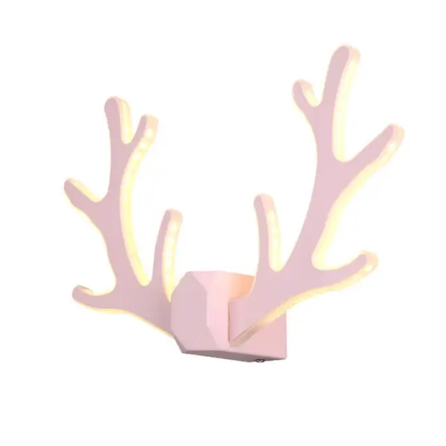 OOVOV Living Room LED Antlers Wall Lights Iron Acrylic Bedroom Baby Room Corridor Balcony Stairs Wall Lamps