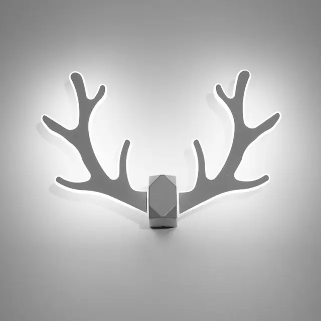 OOVOV Living Room LED Antlers Wall Lights Iron Acrylic Bedroom Baby Room Corridor Balcony Stairs Wall Lamps