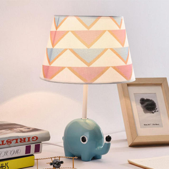 OOVOV Cartoon Elephant Baby Room Mini Desk Lamp Cute Child Bedsides Desk Lamps Boy Girl Room Table Light