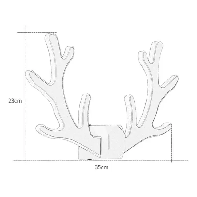 OOVOV Living Room LED Antlers Wall Lights Iron Acrylic Bedroom Baby Room Corridor Balcony Stairs Wall Lamps