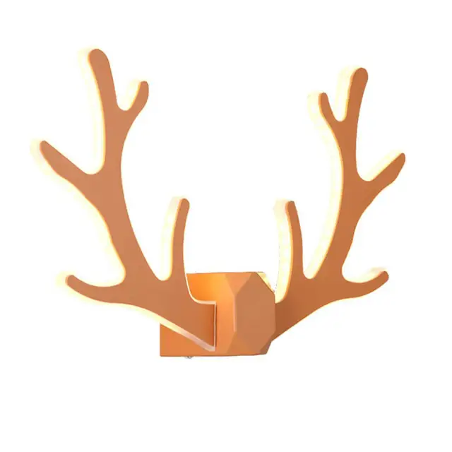OOVOV Living Room LED Antlers Wall Lights Iron Acrylic Bedroom Baby Room Corridor Balcony Stairs Wall Lamps
