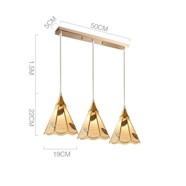 Modern Golden Plastic Bar Counter Pendant Light Dining Room Luxury Pendant Lamp Restaurant Creative Pendant Lamp Fixtures