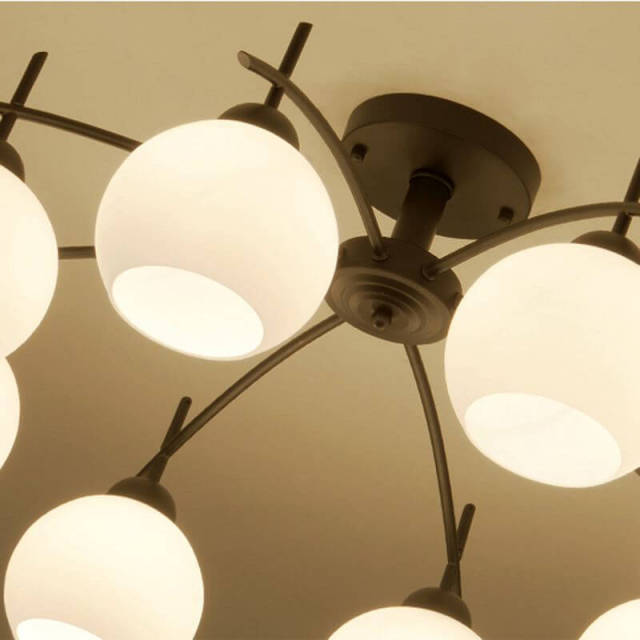 Modern Glass Shade Bedroom Ceiling Light Creative Dining Room Restaurant Ceiling Lamp Study Room Ceiling Lamps