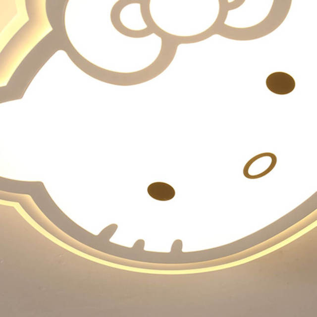 OOVOV Girls Room Cartoon Kitty LED Ceiling Light Creative Baby Room Kids Room Princess Room Cat Ceiling Lamp