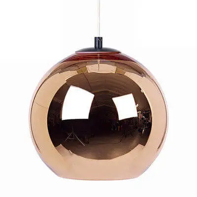 Nordic electroplating Glass Ball Balcony Pendant Lamp Bedroom Pendant Light Dining Room Restaurant Pendant Lighting fixture