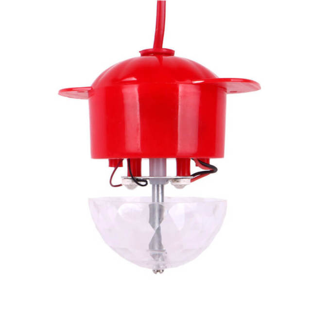 2 Pcs Rotating Color Lamp with Plug LED Lantern Accessories Outdoor Waterproof