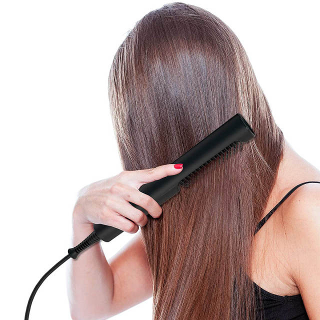 Hair Straightener Brush - Straightening Hot Comb Perfect for Home Pro Salon