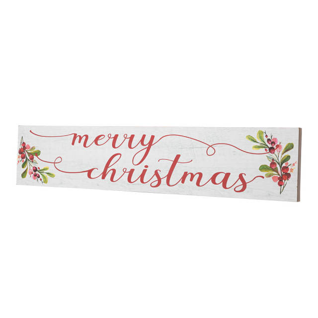 OOVOV 44.8&quot; Merry Christmas Wooden Sign Wall Decor Hanging Decorative Sign Christmas Decorations Wall Art for Home Kitchen Living Room Fireplace Indoor Holiday Decor