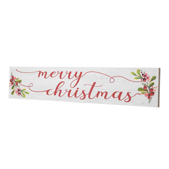 OOVOV 44.8" Merry Christmas Wooden Sign Wall Decor Hanging Decorative Sign Christmas Decorations Wall Art for Home Kitchen Living Room Fireplace Indoor Holiday Decor