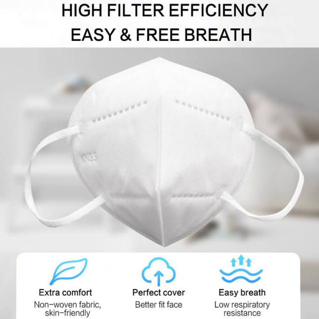 Protective KN95 Face Mask - 20 Pack 5 Layers Cup Dust Mask Protection Against PM2.5 Dust Smoke and Haze-Proof Designed for Men Women Essential Workers