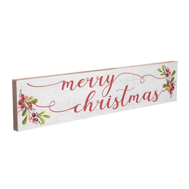 OOVOV 44.8&quot; Merry Christmas Wooden Sign Wall Decor Hanging Decorative Sign Christmas Decorations Wall Art for Home Kitchen Living Room Fireplace Indoor Holiday Decor