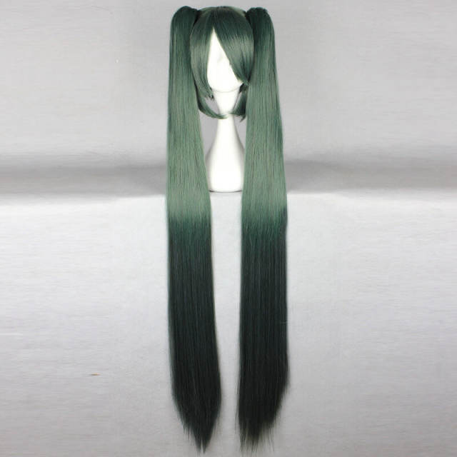 Cosplay Animation Wigs 120cm Hatsune Miku Cosplay Wig Long Straight Wig Sakura Snow Senbonzakura Two Ponytails
