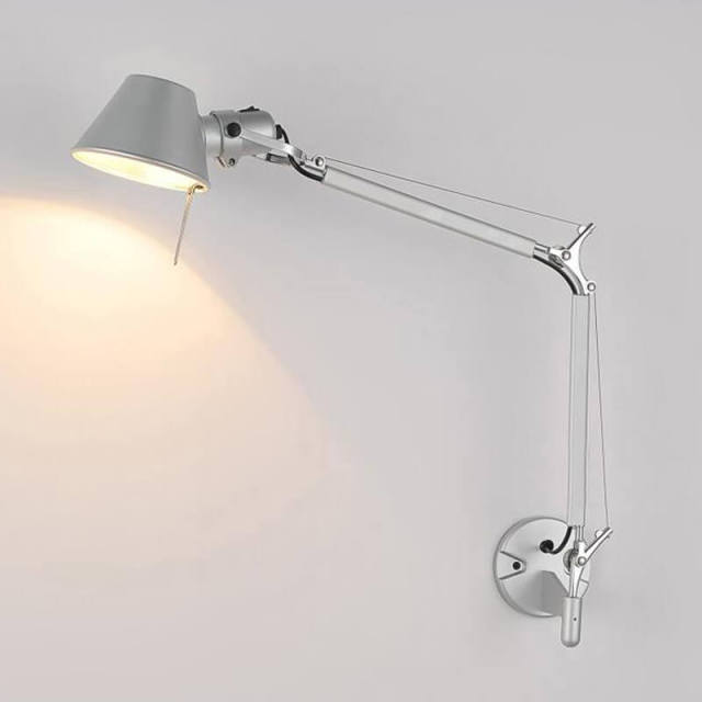 Metal Arms Adjustable Living Room Wall Sconces Lamps Bedsides Reading Room Wall Lights Nordic Study Room Hat Wall Lamps