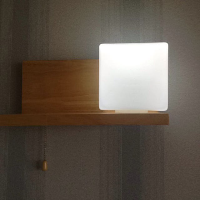 Wood Wall Lights Nordic Simple Style Wall Lamp With Rope Switch and Shelf for Bedroom Bedsides Corridor Hallway