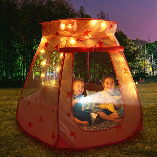 OOVOV Princess Pop Up Tent for Toddlers and Girls Foldable and Portable with a Carrying Bag As Playhouse & Ball Pit for Indoor Outdoor