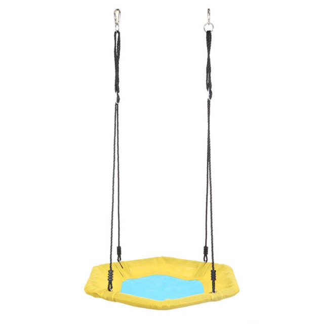 OOVOV Flying Saucer Tree Swing for Kids Adults 330 lbs Weight Capacity Hexagon