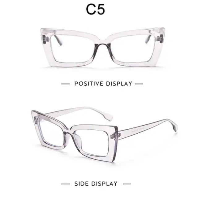 Cat Eye Glasses Frame for Women Men Clear Lens Unisex Eyeglasses Frames