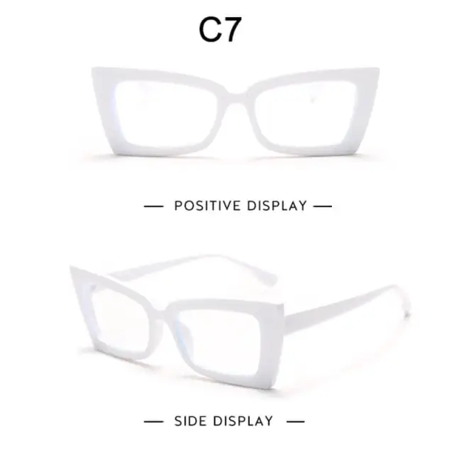 Cat Eye Glasses Frame for Women Men Clear Lens Unisex Eyeglasses Frames