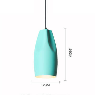 1-Light Pendant Lights Creative Aluminum Hanging Lamp for Kitchen