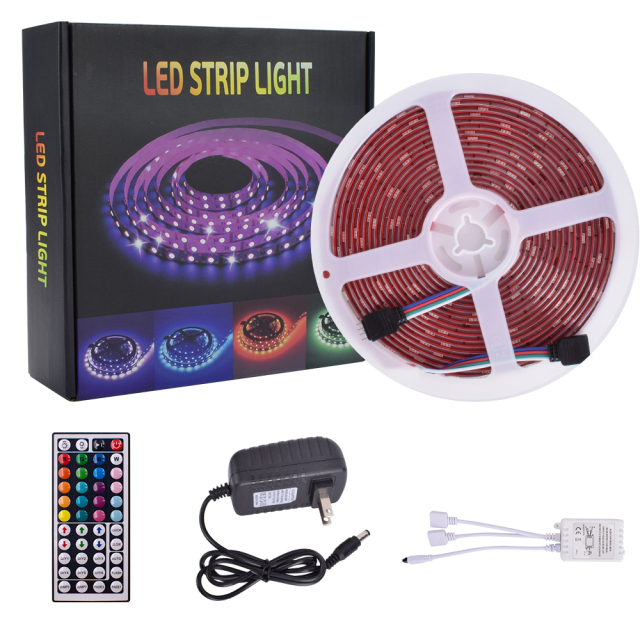 LED Light Strips 12V-5050 RGB 44 Keys Waterproof Light String 24W/40W