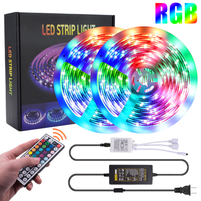 LED Light Strips 12V-5050 RGB 44 Keys Waterproof Light String 24W/40W