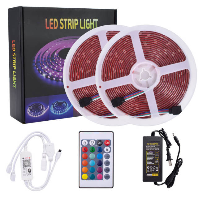 LED Light Strip Wifi Remote Control 12V-5050 RGB 24 Keys Waterproof Light String