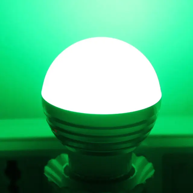 RGB Light Bulb with Remote Control E27 3W 85-265V