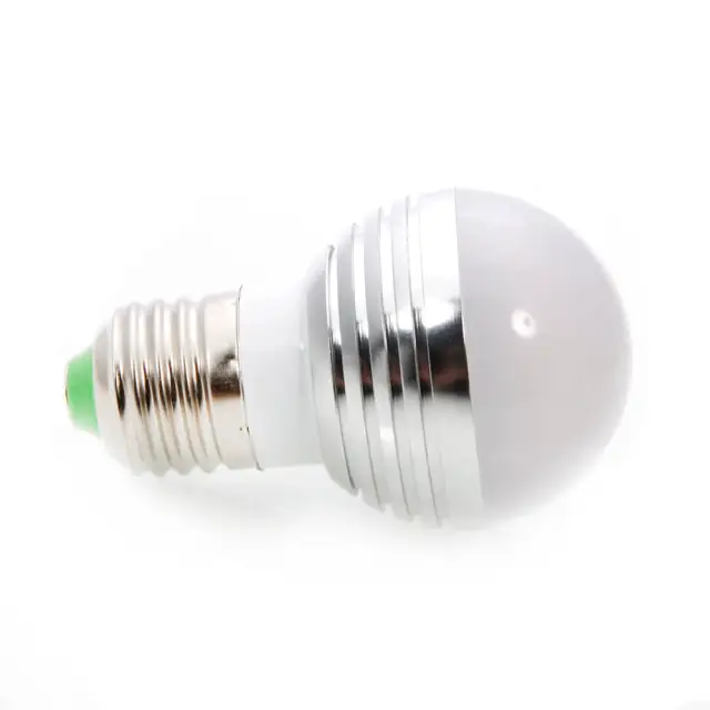 RGB Light Bulb with Remote Control E27 3W 85-265V