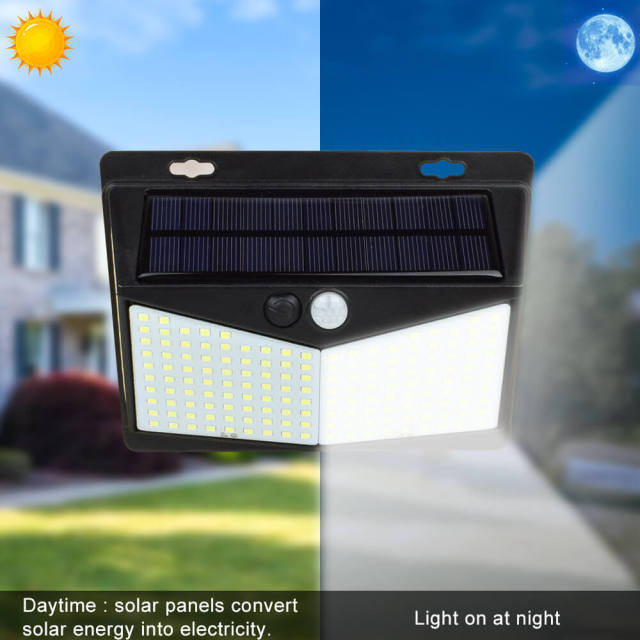 LED Solar Outdoor Wall Light Human Body Induction Waterproof Wall Lighting